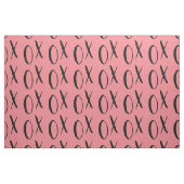 Rosa und schwarze XOXO Stoff (Fat Quarter (45,7 x 55,9 cm))