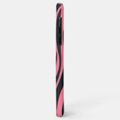 Rosa und schwarze Zebra Case-Mate iPhone Hülle (Hinten/Links)