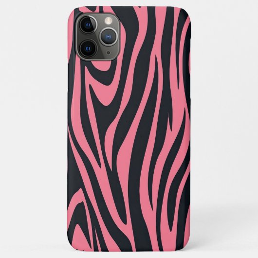 Rosa und schwarze Zebra Case-Mate iPhone Hülle (Rückseite)