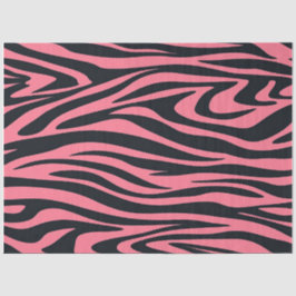 Rosa und schwarze Zebra Seidenpapier
