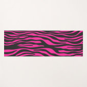 Rosa und schwarze Zebra Yogamatte (Vorderseite (Horizontal))