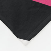 Rosa und schwarze Zebrastreifen Fleecedecke (Ecke)