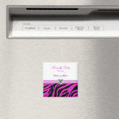 Rosa und schwarze Zebrastreifen Speichern Sie die Magnet (In Situ (Geschirrspüler))
