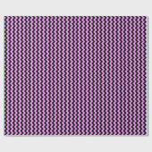 Rosa und schwarze Zigzag Geschenkpapier (Flach)