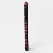 Rosa und schwarzer bling Zebra-Druck Case-Mate iPhone Hülle (Hinten/Links)