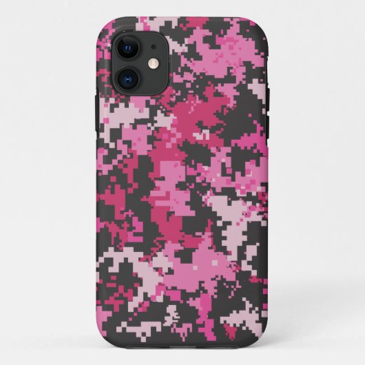 Rosa und schwarzer Camouflage iPhone Kasten Case-Mate iPhone Hülle (Rückseite)