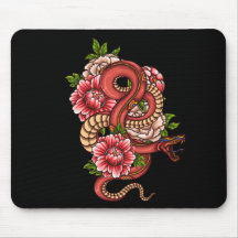 Rosa und Schwarzer Florendrache auf