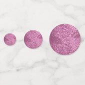 Rosa und schwarzer Glitzer Konfetti (Rückseiten)
