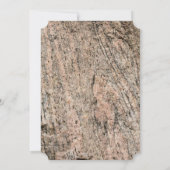 Rosa und schwarzer Granitgestein Sediment Einladung (Rückseite)