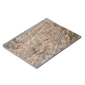 Rosa und schwarzer Granitgestein Sediment Notizblock (Linke Seite)