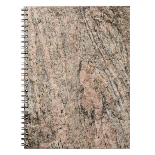 Rosa und schwarzer Granitgestein Sediment Notizblock