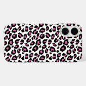 Rosa und schwarzer Leopard Case-Mate iPhone Hülle (Rückseite (Horizontal))