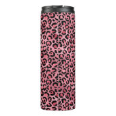 Rosa und schwarzer Leopard Druckbachelorette Thermosbecher (Rückseite)