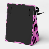 Rosa und schwarzer Leopard Geschenkschachtel (Rückseite)