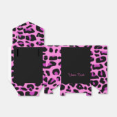 Rosa und schwarzer Leopard Geschenkschachtel (Ungefaltet)