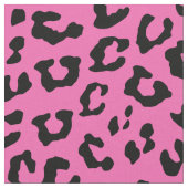 Rosa und schwarzer Leopard Stoff (Nahaufnahme)