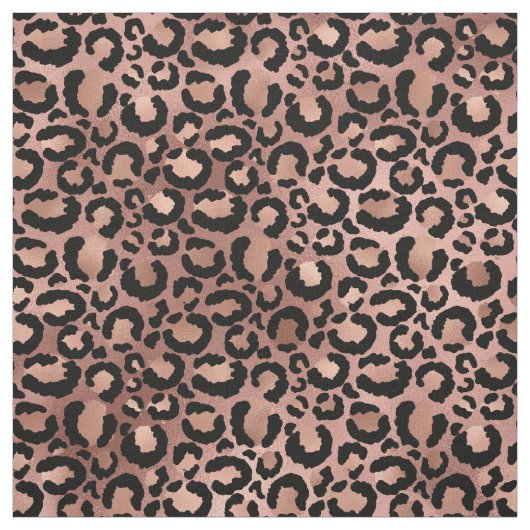 Rosa und schwarzer Leopard Stoff (Muster)