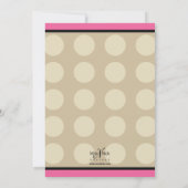 Rosa und schwarzer Mädchen-Schmutz-Fahrrad-Reiter Einladung (Rückseite)