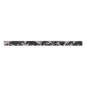 Rosa und schwarzer Marmor Satinband (Vorderseite)