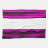 Rosa und schwarzer Streifen Küchentuch (Horizontal)
