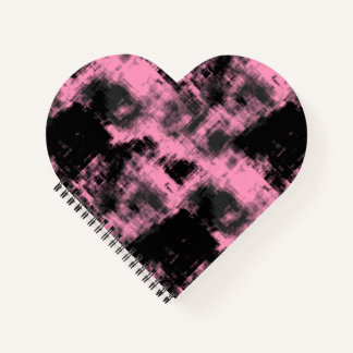 rosa und schwarzes Abstraktum Notizblock