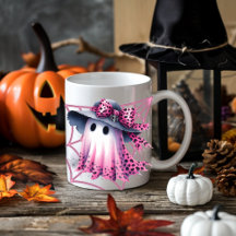 Rosa und schwarzes Coquette Halloween