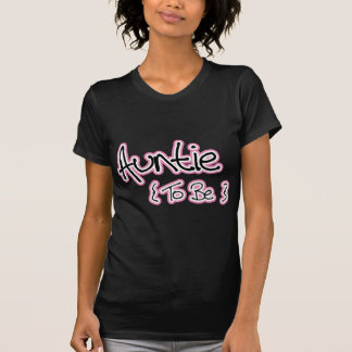 Rosa und schwarzes Design für Tanten T-Shirt