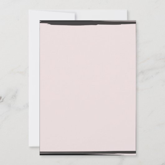 Rosa und schwarzes Foto Moderne Moderne Süß 16 Einladung (Rückseite)