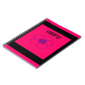 rosa und schwarzes Fotonotizbuch Notizblock (Linke Seite)