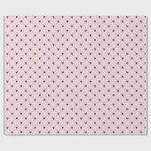 Rosa und schwarzes Geschenkverpackungspapier mit S Geschenkpapier (Flach)