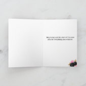 Rosa und schwarzes Gold 18. Geburtstag Karte (Innenseite)