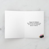 Rosa und schwarzes Gold 60. Geburtstag Karte (Innenseite)