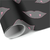 Rosa und Schwarzes Halloween Geschenkpapier (Rolleneckpunkt)