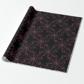 Rosa und Schwarzes Halloween Geschenkpapier (Ungerollt)