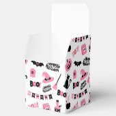 Rosa und Schwarzes Halloween Geschenkschachtel (Geöffnet)