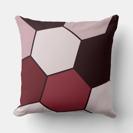 Rosa und schwarzes Hexagon-Muster Kissen (Vorderseite)