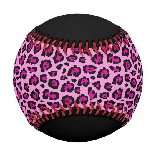 Rosa und schwarzes Leopard mit Namen Baseball (Rückseite)