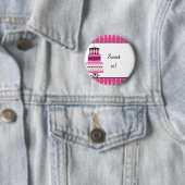 Rosa und schwarzes Party Button (Beispiel)