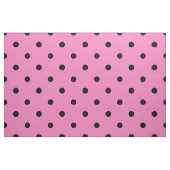 Rosa und schwarzes Punkte-Muster Stoff (Fat Quarter (45,7 x 55,9 cm))