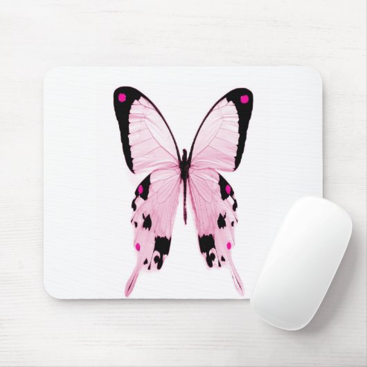 rosa und schwarzes Schmetterling mousepad (Mit Mouse)