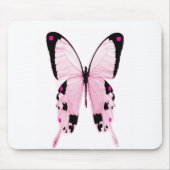 rosa und schwarzes Schmetterling mousepad (Vorne)