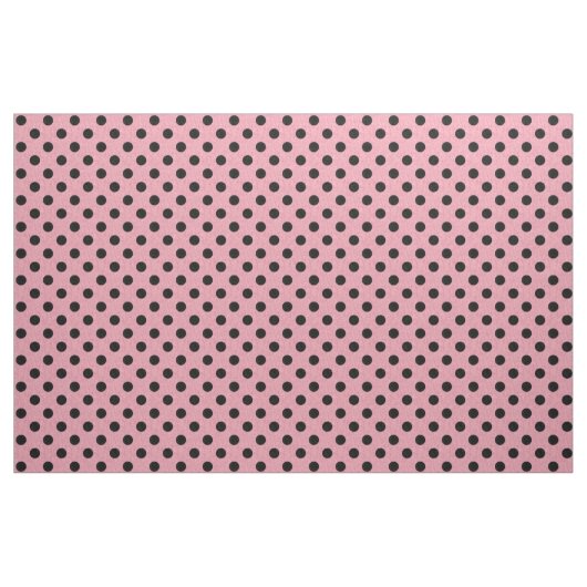 Rosa und schwarzes Tupfen-Gewebe Stoff (Fat Quarter (45,7 x 55,9 cm))