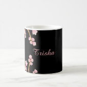 Rosa und Schwarzes Wasser Kaffeetasse (Mittel)