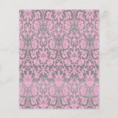 Rosa und silber Damaskus Teddy Bars - Spiel Flyer (Hinten)