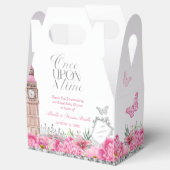 Rosa und Silber einmal auf Zeitdrucke Geschenkschachtel (Geöffnet)