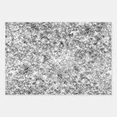 Rosa und silber Glitzer Sparkor Geschenkpapier Set (Vorderseite 3)