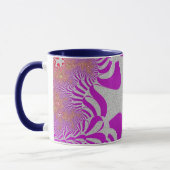 Rosa und Silberkreuz Tasse (Links)