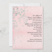 Rosa und Silberleder Einladung (Vorderseite)