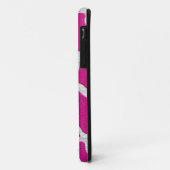 Rosa und silberne Giraffe Case-Mate iPhone Hülle (Hinten/Links)