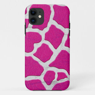 Rosa und silberne Giraffe Case-Mate iPhone Hülle